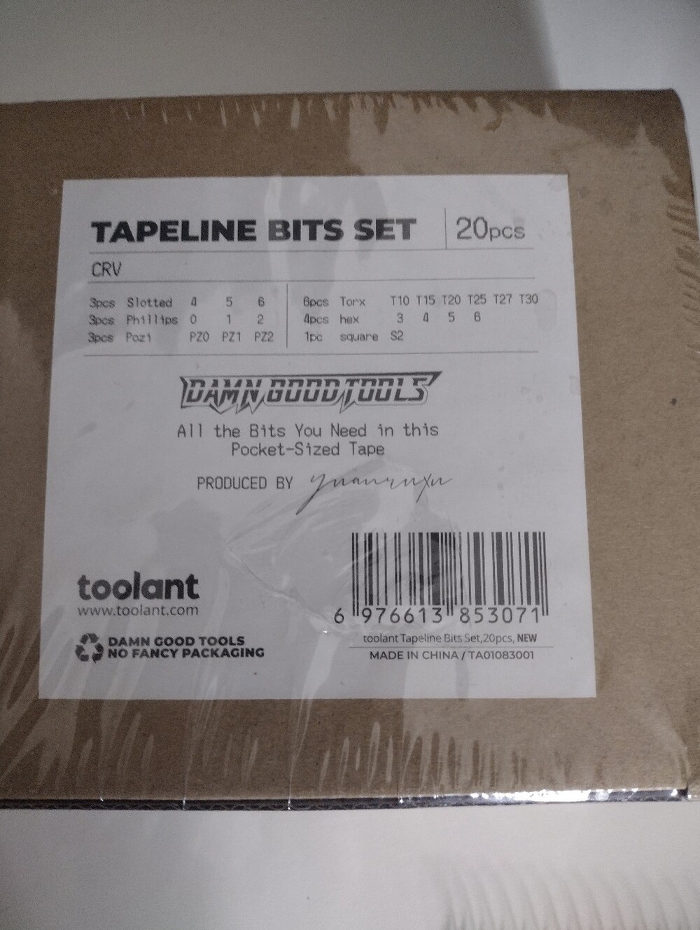 Tapeline Bits Set 20pcs - Toolant Damn Good Tools
